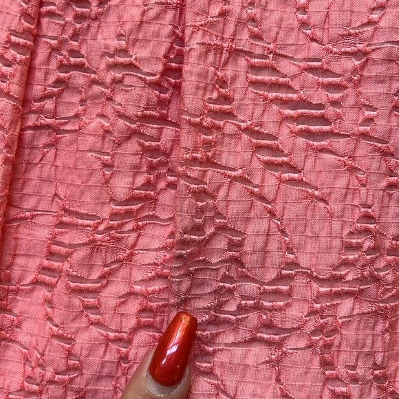 🌺 Vince Camuto Pleated Midi A Line Skirt in shade Tropic Guava, Size: 8 - Picture 15 of 17